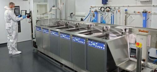 Mechanical Clean six stage aqueous, ultrasonic cleaning system 